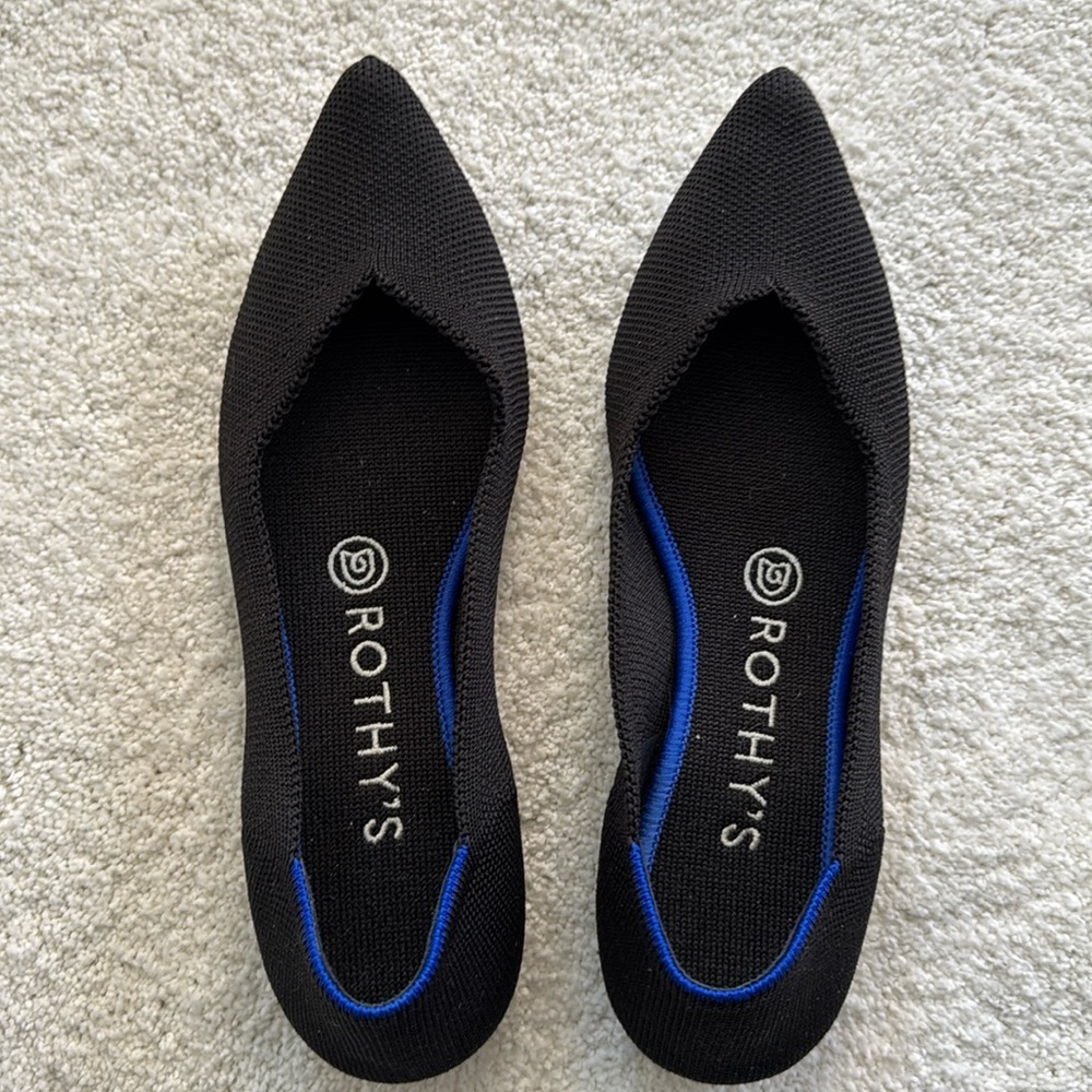 Pre-owned rothy's the point flats